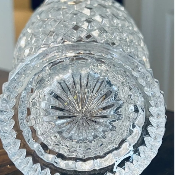 Vintage Imperial Hand Cut Crystal Vase 7.2”H Made In Slovakia Discontinued - Picture 8 of 9